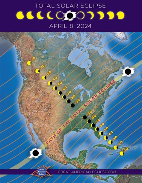 Total Solar Eclipse In North America April 8 2024