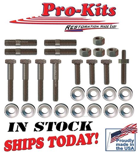 Dodge Plymouth Exhaust Manifold Bolt Kit 71 74 318 340 360