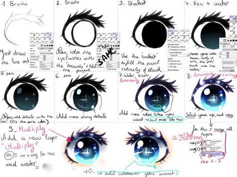 Eyes Tutorial By Kirimimi On Deviantart Eye Tutorial Anime Eyes How