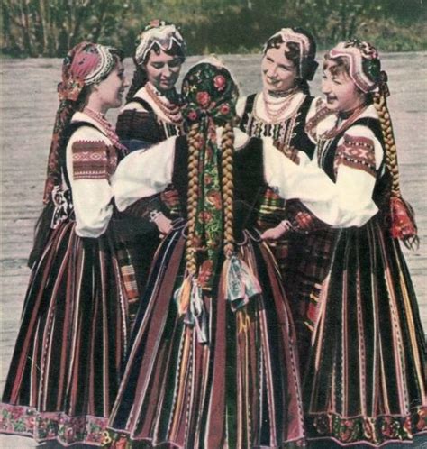 Regional Costumes From Podlasie Region Poland Polish Clothing Folk