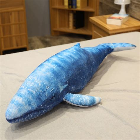 Giant Lifelike Blue Whale Soft Stuffed Plush Toy Gage Beasley