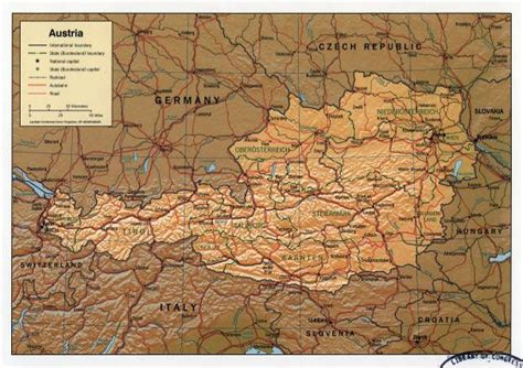 Large Detailed Political And Administrative Map Of Austria 1999