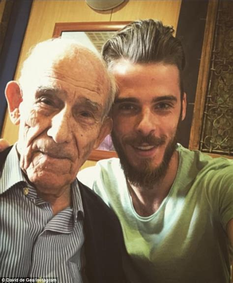 Man Utd De Gea Wishes His Grandfather Happy 90th Birthday Daily Mail