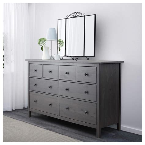 Find trendy wardrobe storage in the ridiculously awesome selection of chests. HEMNES 8-drawer dresser, gray dark gray stained, 63x37 3/8 ...
