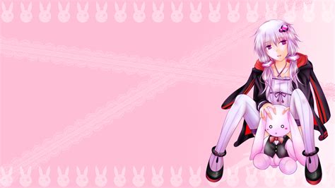 Ayayuunagi Bunny Hoodie Pink Pink Eyes Pink Hair Thighhighs Vocaloid