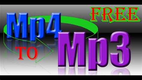 how to convert mp4 to mp3 in free youtube