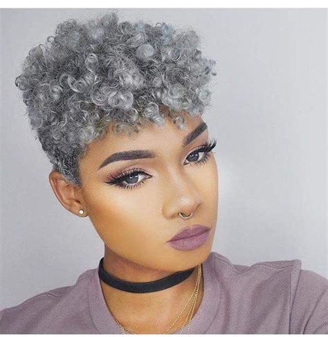 20 Best Short Hairstyles For Black Women With Gray Hair