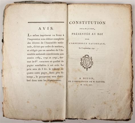 What Was The Main Features Of French Constitution Of 1791
