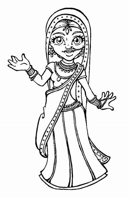 Coloring Pages Stamps Outline Colouring Drawings India