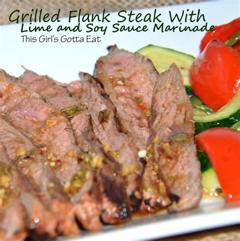(the marinade can be refrigerated remove the steak from the grill and place on a cutting board. Grilled Flank Steak With Lime and Soy Sauce Marinade ...