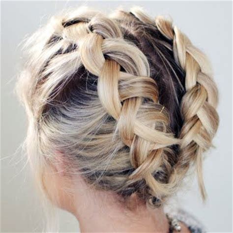 Sometimes braiding your hair yourself can be difficult, so it's a good idea to have someone there to help you. Braided Hairstyles for Short Hair
