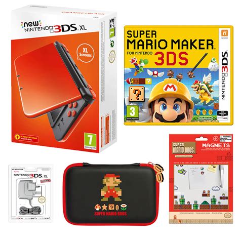 New Nintendo 3ds Xl Orangeblack Super Mario Maker For Nintendo 3ds