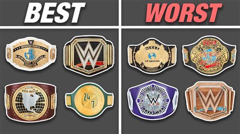 Ranking Every Wwe Championship Design From 1988 2019 Youtube