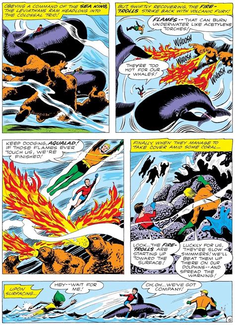 When Did Aquaman First Have Telepathic Circles From His Forehead?