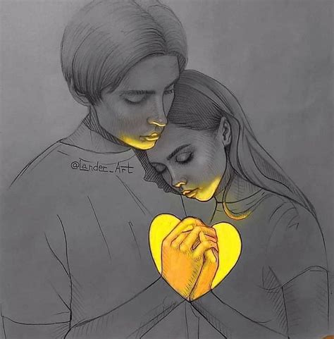 Pencil drawing lovers romance by lander art http://webneel.com/25