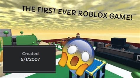 The First Ever Roblox Game..... - YouTube