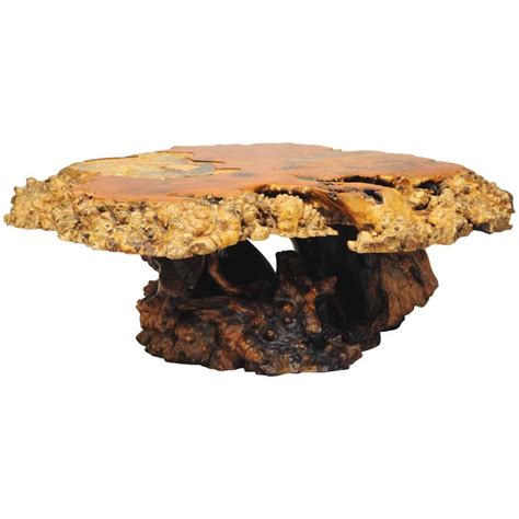 Finding a good quality cherry round wood dining table store. California Redwood Free Form Burl wood Slab Tree Root ...