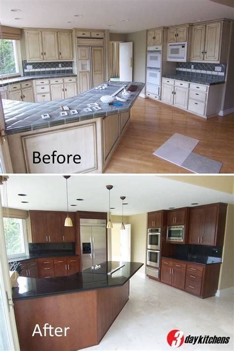 Before And After Kitchen Cabinet Refacing Newport Beach California