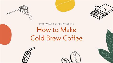 How To Make Cold Brew Coffee Youtube