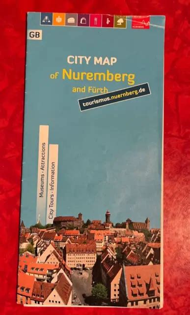 Nurnberg Germany Tourist Map And Guide 2022 English 500 Picclick
