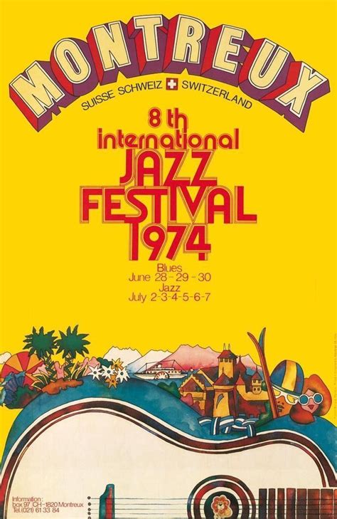 Shop affordable wall art to hang in dorms, bedrooms, offices, or anywhere blank walls aren't welcome. $6.35 - Montreux Jazz Festival 1974 Art Silk Poster 12X18 ...
