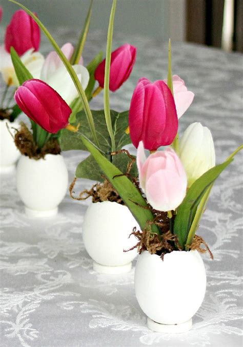 Springtime ~ Easter Flowers In Eggshell Pots Grateful Prayer