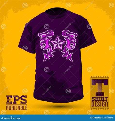 Graphic T Shirt Design Rockstar Abstract Design T Shirt Stock Vector Illustration Of Layers