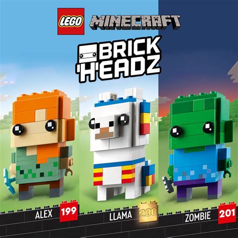 Nouveautés Lego Brickheadz Minecraft 2023 Le Lama Pour Le Numéro 200