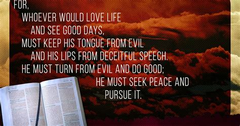 We should see it as an expected part of fulfilling god's. Memorize Scripture: 1 Peter 3:10-11 - JeffRandleman.com