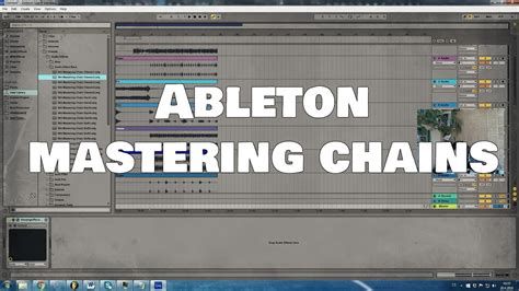 Ableton Mastering Chains Tutorial Instant Mastering Effect Racks For