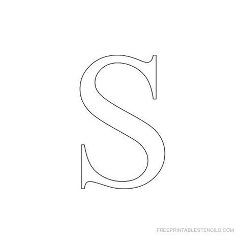 The latin, or roman, alphabet was originally adapted from the etruscan alphabet during the 7th century bc to write latin. Printable Times New Roman Alphabet Stencil S | Letter ...