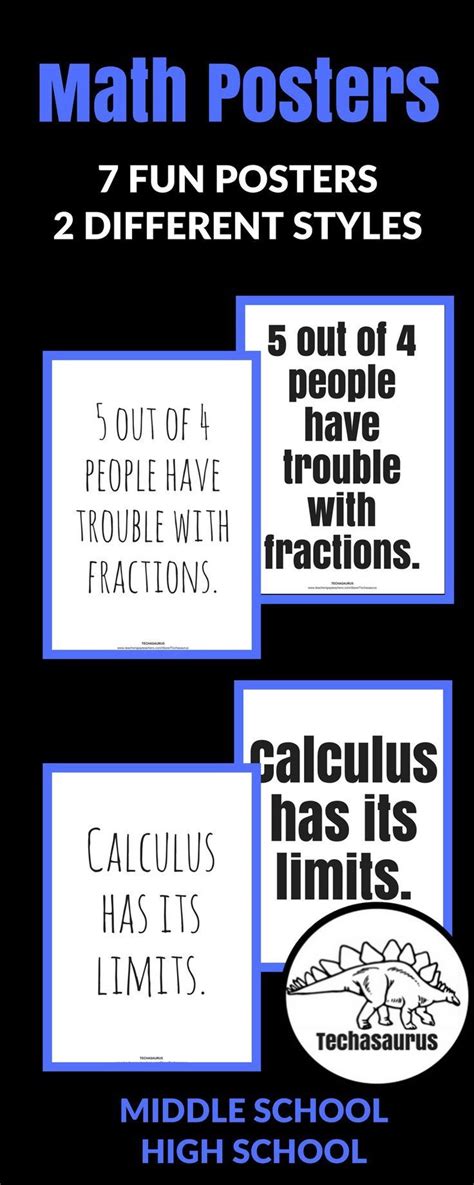 Math Classroom Decor Math Posters For Calculus Geometry