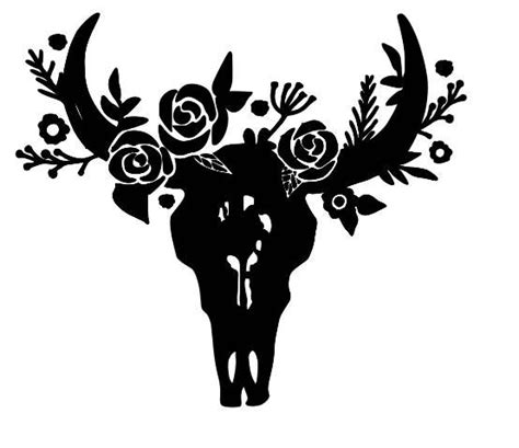 Find the perfect horns cactus stock photos and editorial news pictures from getty images. Cow Skull Vinyl Decal, Horns, Flower Crown, Decoration ...
