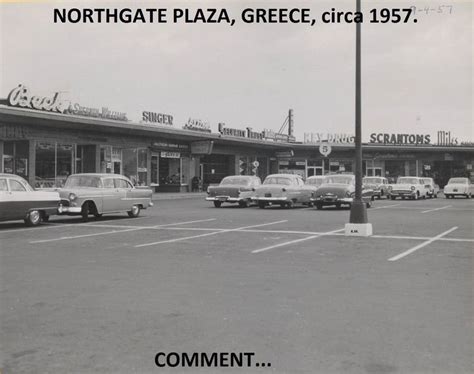 Northgate Shopping Plaza Greece Circa 1957 Rochester New York Plaza