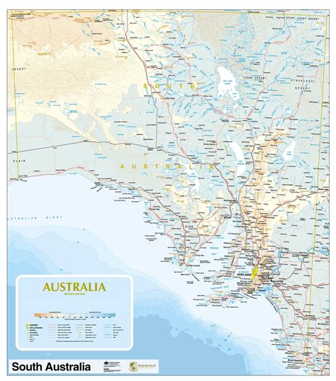 Large Detailed Map Of South Australia With Cities And Towns For