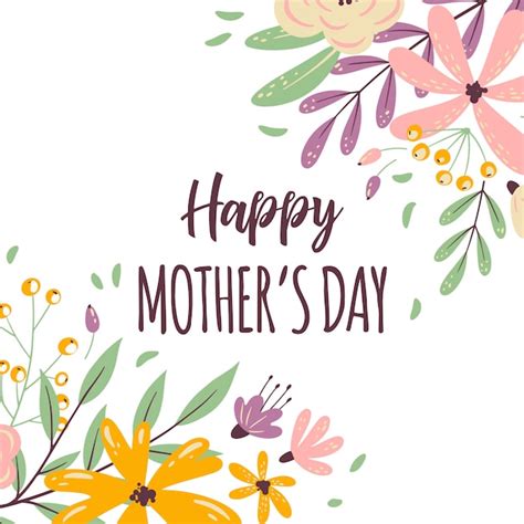 Happy Mothers Day Frame Premium Vector