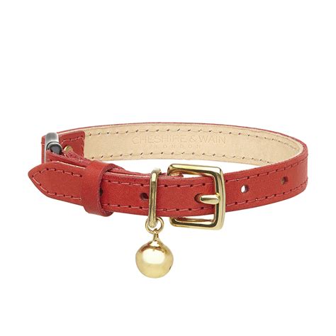 Most popular lowest price highest price. Luxury Red Leather Cat Collar - Chelsea Cats