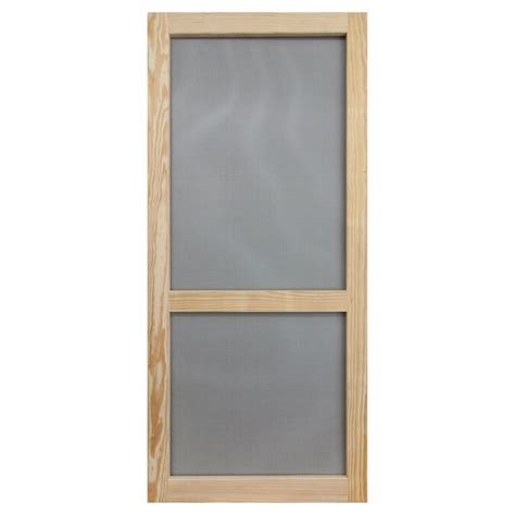 Screen Tight Woodcraft Wood Wood Frame Hinged Single Bar Screen Door
