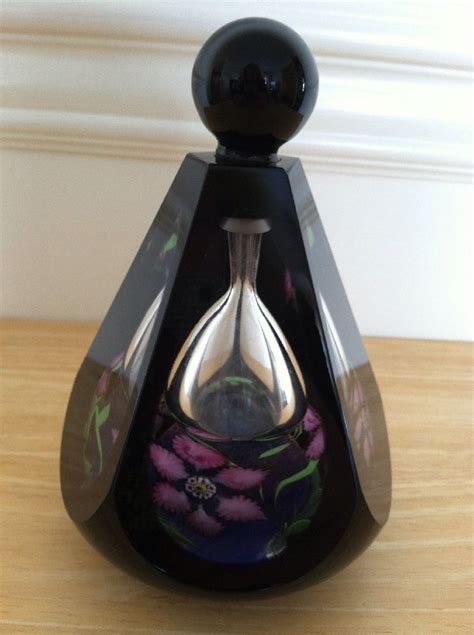 Vandermark Merritt Art Glass Paperweight Perfume Bottle Signed