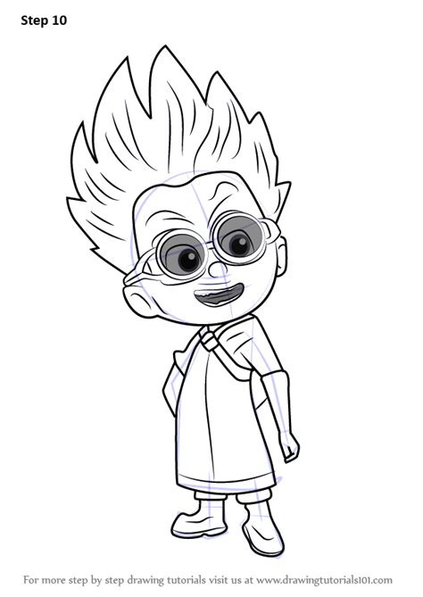 Learn How To Draw Romeo From Pj Masks Pj Masks Step By Step Drawing