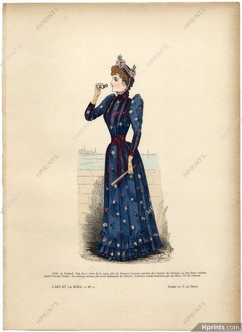 Lart Et La Mode 1890 N°31 G De Billy Colored Fashion