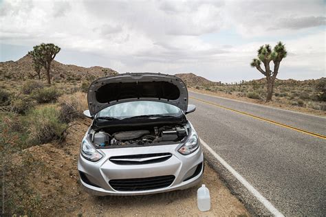 Use them in commercial designs under lifetime, perpetual & worldwide rights. Car Broken Down On Side Of Road In Desert by Matthew Spaulding