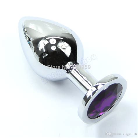 Butt Toy Plug Anal Insert Metal Plated Jeweled Stainless Steel Sexy Stopper Sex Easy Women