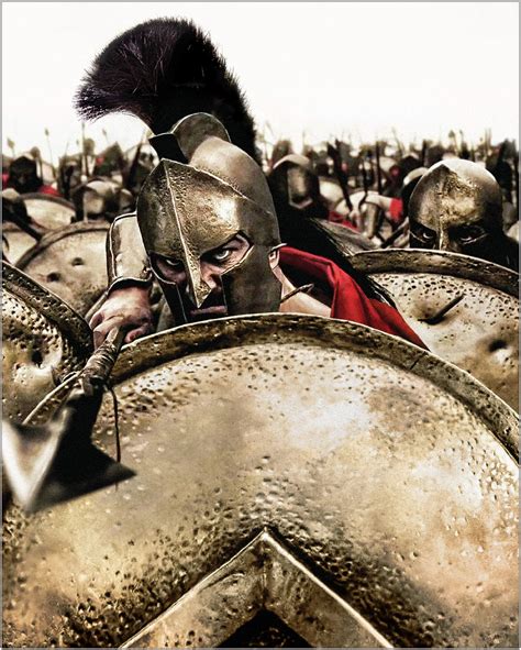 300 Spartan Warrior Classic Movie Poster Art Metal Print Etsy