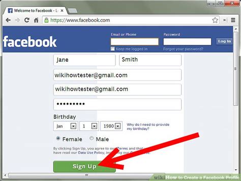 How To Create A Facebook Profile With Cheat Sheet Wikihow