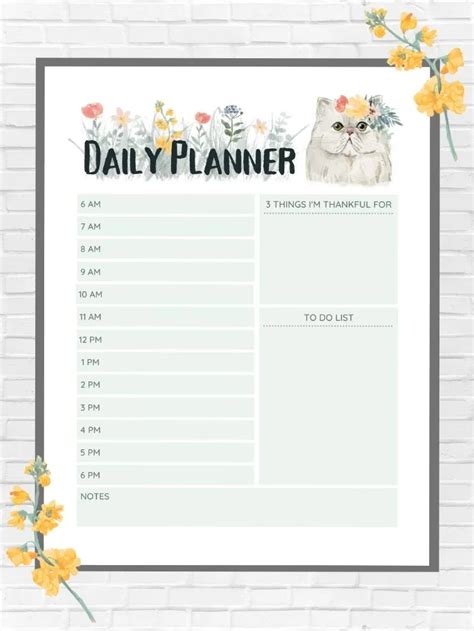 Free Printable Daily Planners With Time Slots To Do List Notes And More