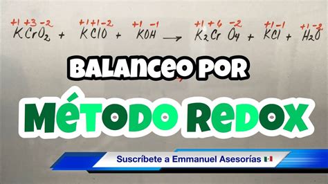 Balanceo Por Método Redox Paso A Paso Y Muy Fácil Youtube