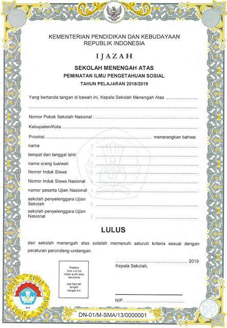 Blangko Ijazah Smk 2016 Kumpulan Kunci Jawaban Buku