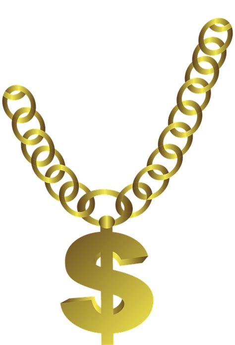 Thug Life Dollar Gold Chain Png Image Background Png Arts