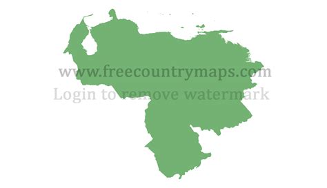 Blank Map Of Venezuela Free  Png And Vector Blank Maps
